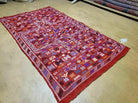 4' X 6' Handmade Indian Wool Kilim Flat weave Rug - Jewel Rugs