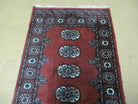 2' 4" X 11' 6" Vintage Handmade Bokhara Turkoman Pakistani Wool Runner Rug Nice - Jewel Rugs