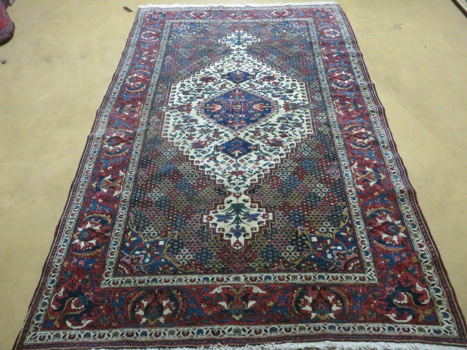 4' X 7' Vintage Handmade Turkish Floral Orient Medallion Wool Veg Dye Rug Nice - Jewel Rugs