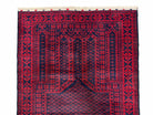 3x5 New Vintage Handmade Tribal Wool Balouchi Rug Afghan Prayer Rug Red Black - Jewel Rugs