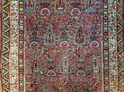 3' 4" X 15' Antique Oriental Karabagh Floral Handmade Wool Runner Rug Red Nice - Jewel Rugs