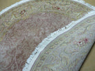 6' X 6' Round Handmade Fine Chinese Floral Oriental Silk Wool Rug Carpet Nice - Jewel Rugs