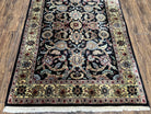 Indo Persian Rug 4x6, Wool Oriental Carpet, Allover Floral Pattern, Shah Abbas Flowers, Handmade Vintage Rug 4 x 6, Indian Rug, Bedroom Rug - Jewel Rugs