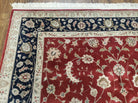 6' X 9' Vintage Fine Oriental Floral Handmade Wool Rug Vegetable Dyes Red Nice - Jewel Rugs