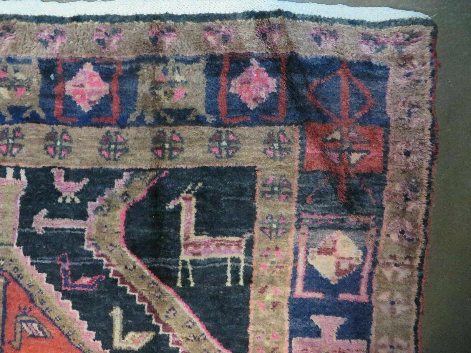 5' X 9' Antique Handmade Turkish Wool Rug Vegetable Dyes Runner - Jewel Rugs