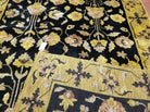 6' X 9' Modern Handmade Tibetan Nepal Wool Silky Rug Carpet Black Gold Nice - Jewel Rugs