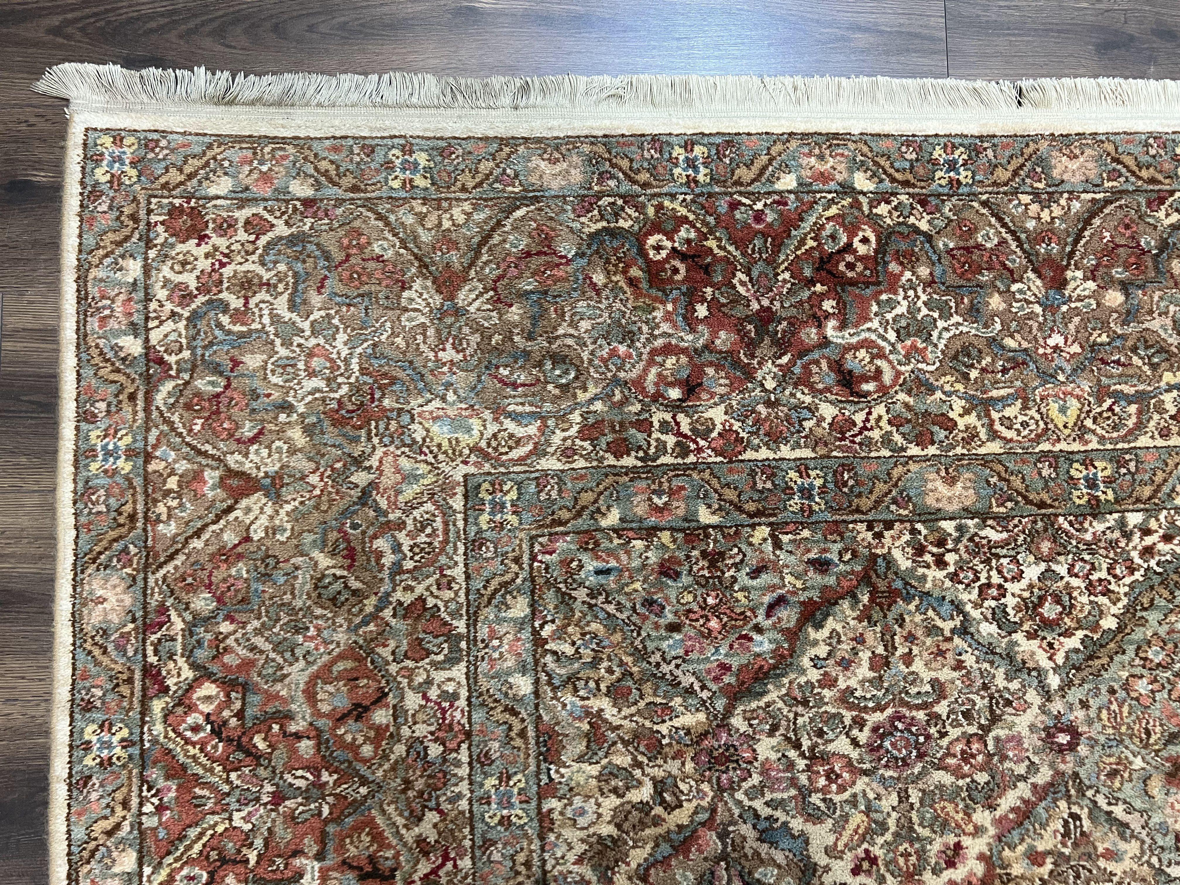 Karastan Empress Kirman Rug #700/719, Karastan Area Rug 8.8 x 10.6, Wool Oriental Carpet, Discontinued Original 700 Series, Panel Design - Jewel Rugs