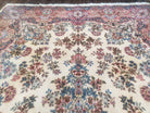 8' 6" X 12' 5" Authentic Vintage Handmade Kirman Wool Rug Beige Organic Nice - Jewel Rugs