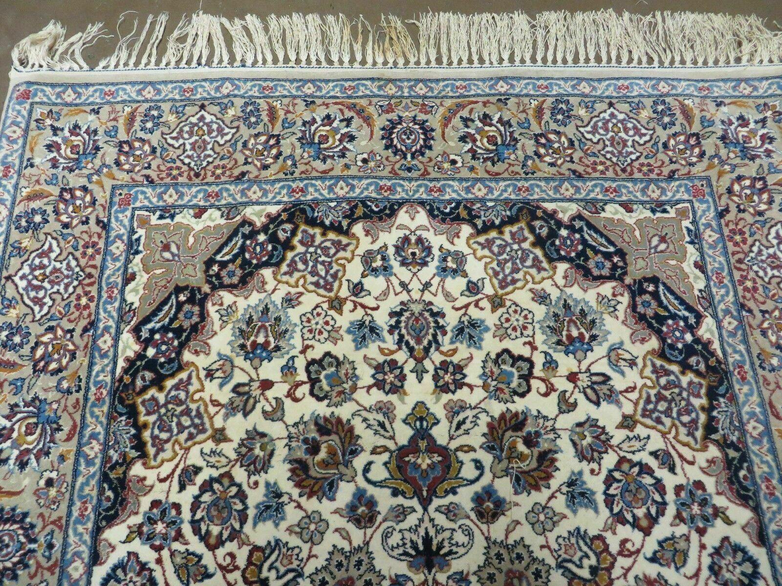 4' X 6' Very Fine Handmade Oriental Wool Silk Accent Rug Hand Knotted Beauty - Jewel Rugs