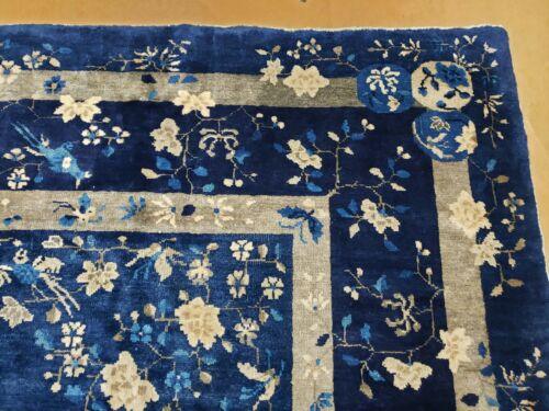 8' X 10' Antique Hand Made Art Deco Nichols Peking Chinese Rug Carpet Blue Nice - Jewel Rugs