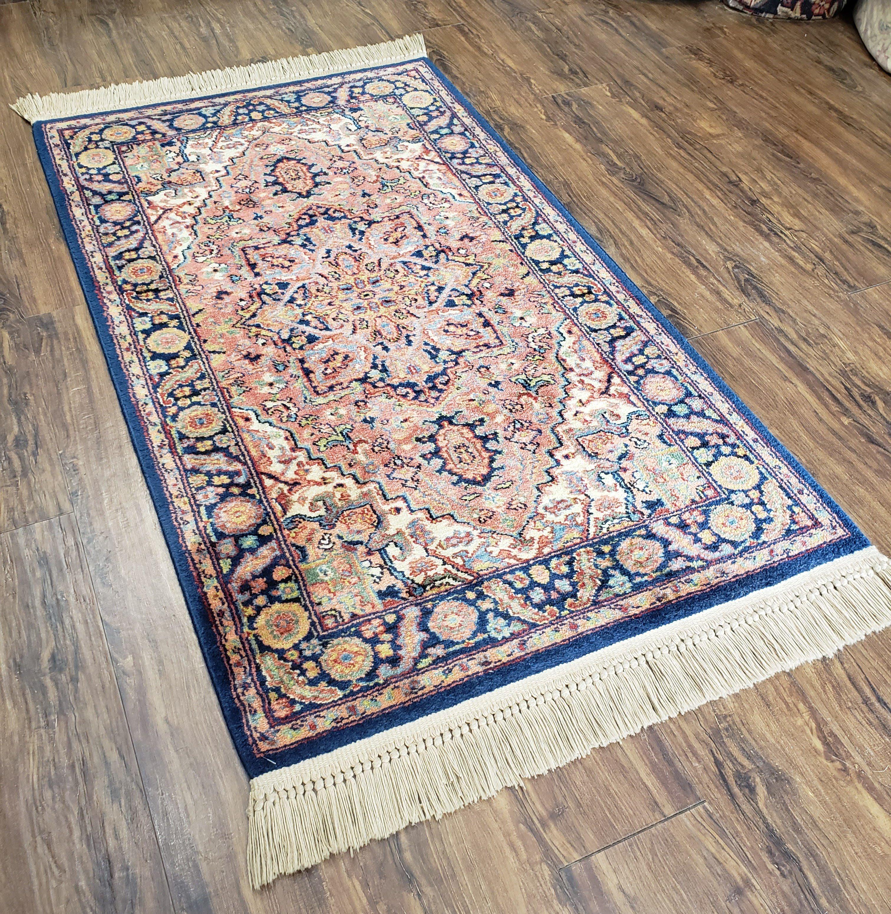 Small Karastan Rug 2.10 x 5, Karastan Heriz #726, Hard to Find Discontinued Original 700 Series, Wool Vintage Heriz Carpet 3x5, Medallion - Jewel Rugs