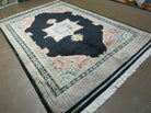 6' X 9' Vintage Handmade Bokhara Turkoman Pakistan Wool Rug Carpet Black Nice - Jewel Rugs