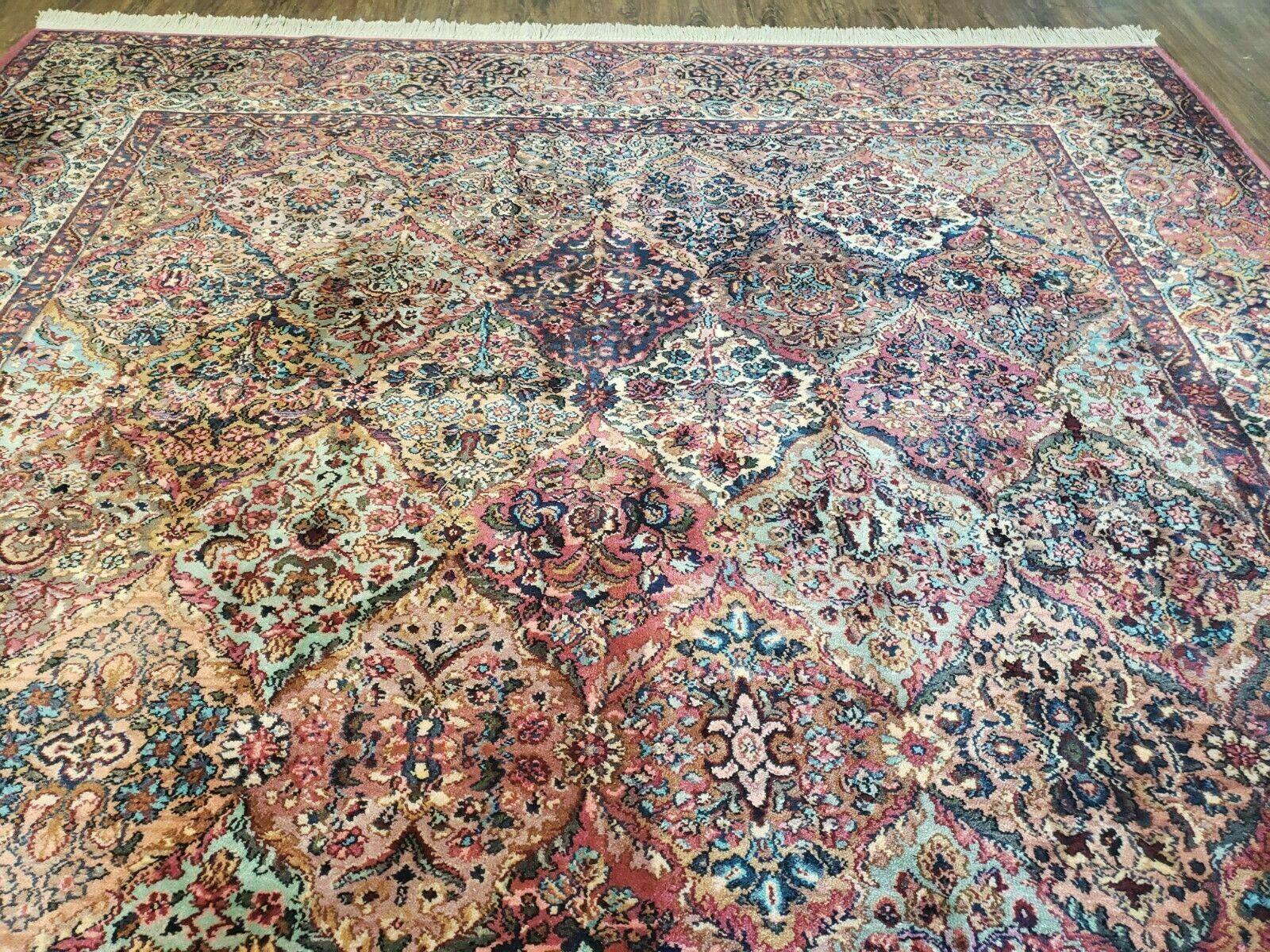 8' 8" X 12' Karastan Multicolor Panel Kirman # 717 Wool Rug American Beauty - Jewel Rugs