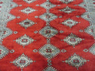 5' X 8' Vintage Handmade Bokhara Turkoman Pakistan Wool Rug Carpet Red Nice - Jewel Rugs