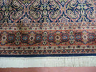 4' X 6' Vintage Fine Handmade India Floral Oriental Wool Rug Carpet Blue Red - Jewel Rugs