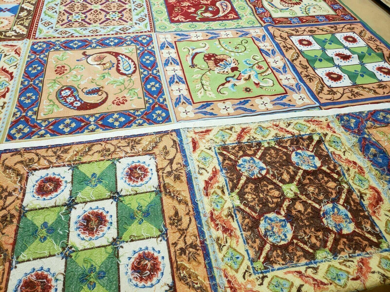 8' X 11' Handmade Chinese English Design Needlepoint Wool Rug Flat Weave Beauty - Jewel Rugs