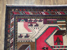 4x6 Handmade Balouch War Afghan Tribal Rug Organic Dyes Tanks Soviet Aggregation - Jewel Rugs