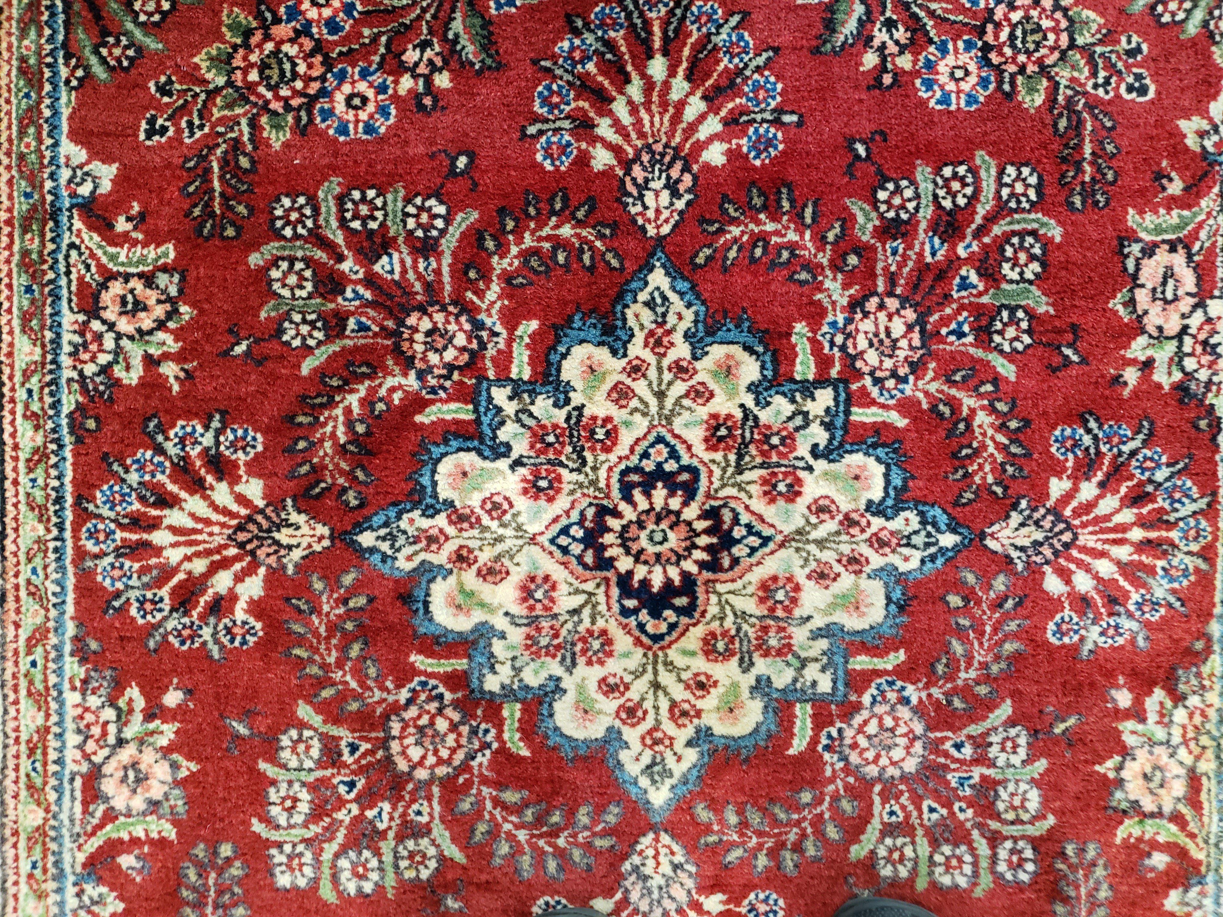 Semi Antique Persian Ghazvin Rug, Wool, Hand-Knotted, 4' 3" x 6' 4" - Jewel Rugs