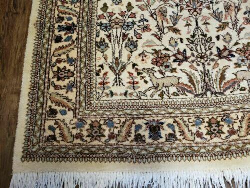 5' X 7' Vintage Handmade Indian Wool Rug Hunting TREE OF LIFE DEER Nice - Jewel Rugs