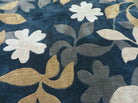 5' X 8' Abstract Modern Contemporary Style Hand Tufted Wool Rug Floral Flowers Nice Black - Jewel Rugs