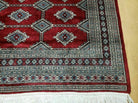 4' X 6' Vintage Handmade Bokhara Turkoman Pakistan Wool Rug Carpet Red Nice - Jewel Rugs