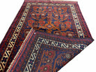 3x5 New Vintage Handmade Afghan Wool Rug Balouch Rug Tree Of Life Red Blue Beige - Jewel Rugs