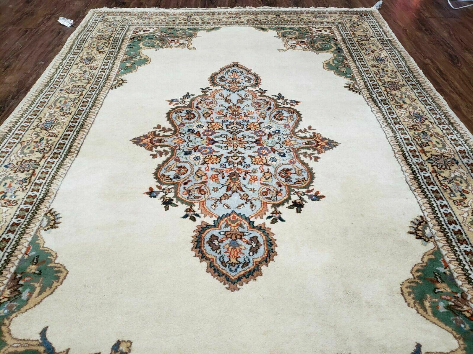 6' X 9' Vintage Handmade India Open Field Tribal Wool Rug Carpet Medallion Nice - Jewel Rugs