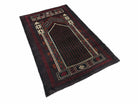 2' 9" X 4' 5" Vintage Handmade Pakistan Tribal Balouch Prayer Rug 3x5 Rug 5x3 - Jewel Rugs