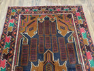 4x6 Handmade Balouch War Afghan Tribal Rug Organic Dyes Colorful 3' 3" x 6' - Jewel Rugs