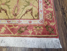 Vintage Nepalese Runner Rug 3 x 11.9, Wool Hand-Knotted Hallway Carpet, Gold & Red Nepali Tibetan Runner 3 x 12 Soft Pile Kitchen Carpet - Jewel Rugs