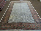 6' X 9' Vintage Hand Made Indian Paisley Design Wool Rug Ivory Nice - Jewel Rugs