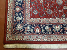 8x10 Pak Persian Floral Rug, 8 x 10 Pakistani Peshawar Rug, Red Persian Rug, Traditional Oriental Carpet, Hand-Knotted, Living Room Rug Nice - Jewel Rugs