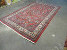 5' X 8' Handmade Fine India Oriental Wool Rug Red Organic Colors Floral Nice - Jewel Rugs