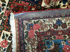 4' 4" X 6' 8" Vintage Handmade India Floral Panel Wool Rug Hand Knotted Nice - Jewel Rugs