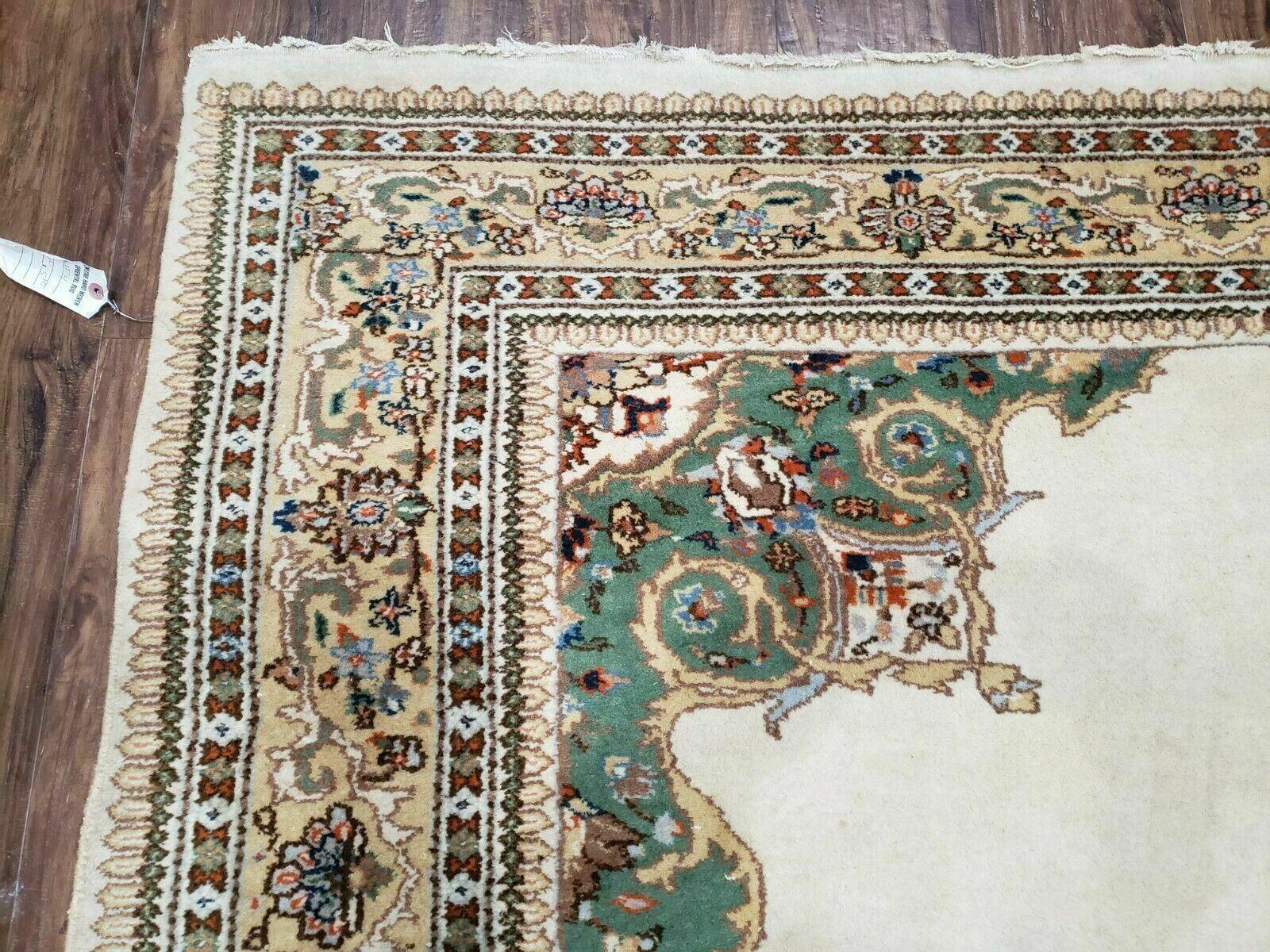 6' X 9' Vintage Handmade India Open Field Tribal Wool Rug Carpet Medallion Nice - Jewel Rugs