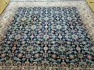 6' X 6' Gorgeous Handmade India Floral Oriental Wool Rug Square Blue Carpet Wow - Jewel Rugs