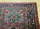 3' 3" X 4' 4" Handmade India Geometric Oriental Medallion Wool Rug Brick Color - Jewel Rugs