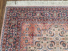 Indo Persian Rug 5x8, Light Pink Indian Carpet, Handmade Vintage 1960s Rug, Wool Fine Oriental Rug, Allover Traditional Rug, Hand-Knotted - Jewel Rugs