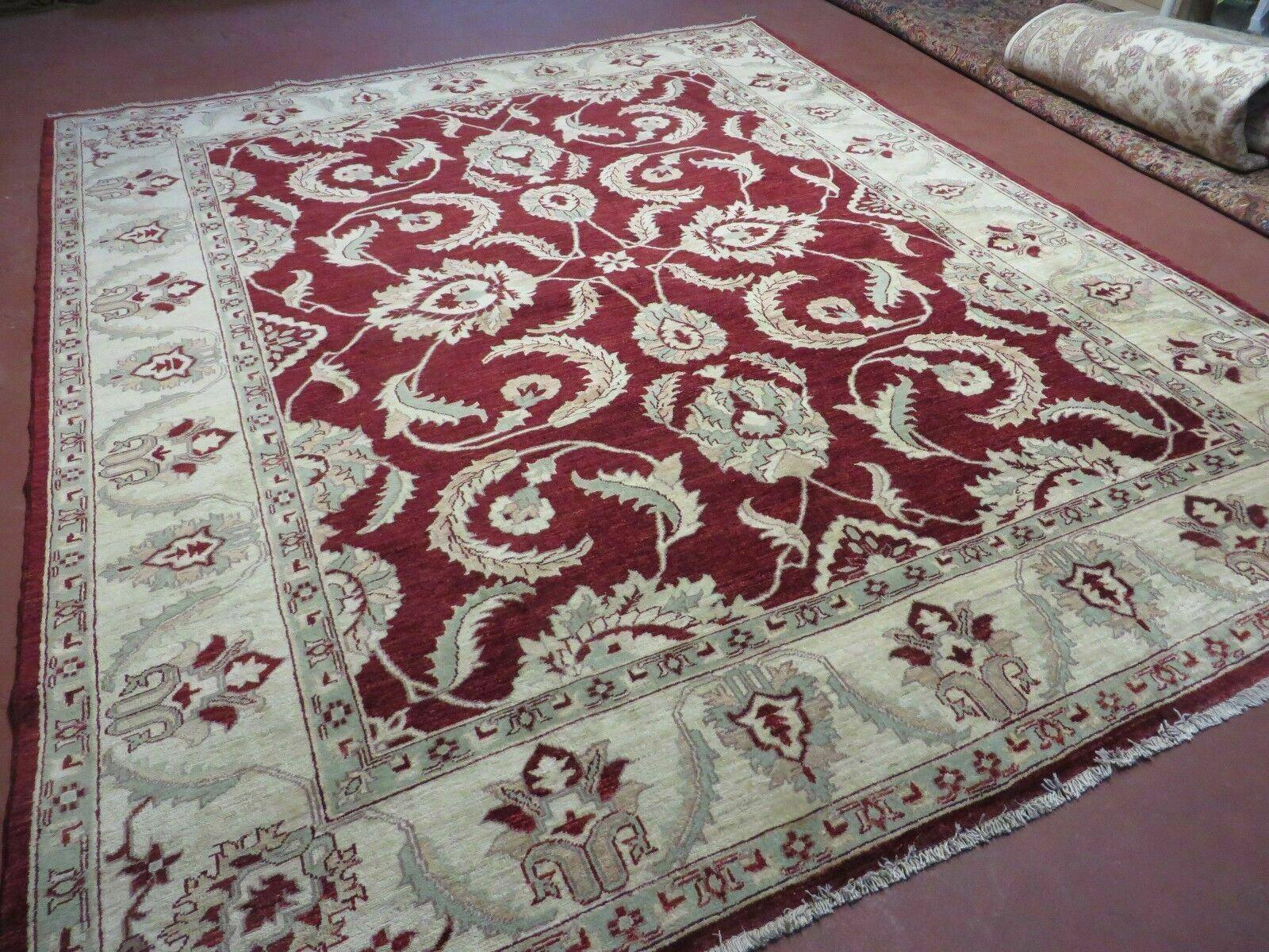 8' X 10' Vintage Fine Handmade Peshawar Agra Chobi Rug - Jewel Rugs