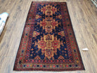 4x6 Handmade Balouch War Afghan Tribal Rug Organic Dyes Colorful 3' 2" X 5' 11" - Jewel Rugs