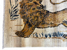 3.5 X 4 Handmade Hand-Knotted New Vintage Rug Quality Wool Lion Organic Dyes - Jewel Rugs