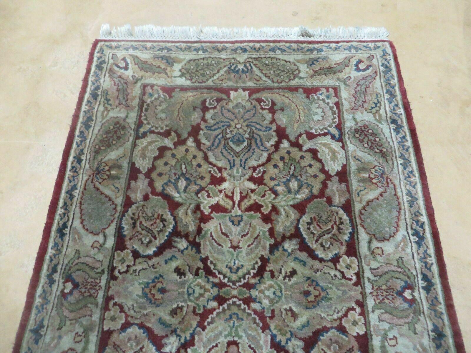 2' 7" X 4' Vintage Handmade India Wool Rug Veg Dyes Nice - Jewel Rugs