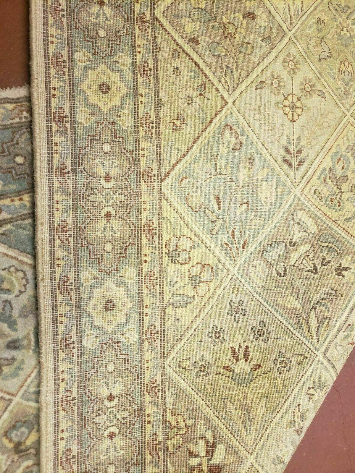 2' 7" X 9' Vintage Handmade India Floral Oriental Wool Runner Rug Hand Knotted - Jewel Rugs