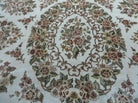 8' X 10' Handmade Chinese Floral Oriental Wool Silk Accent Rug Ivory Organic - Jewel Rugs