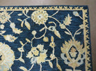 9' X 12' Safavieh Abstract Modern Hand Tufted Wool Rug Floral Flower Nice Navy - Jewel Rugs