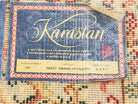 Karastan Green Kirman Medallion #753 Area Rug 5.9x9, Original Vintage Karastan, Discontinued Karastan Carpet, 6 x 9 Wool Karastan Rug - Jewel Rugs