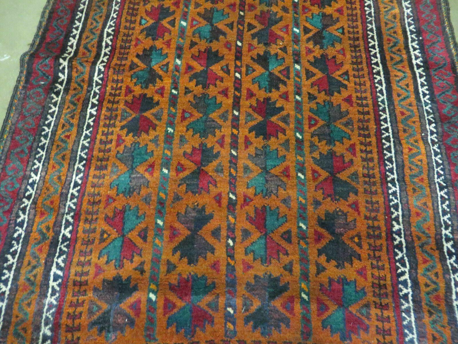 3' X 5' Antique Handmade Pakistan Turkoman Balouch Bokhara Wool Rug Carpet - Jewel Rugs