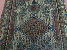 2' X 2' 5" Antique Hand-Knotted India Wool Rug Carpet Ivory Nice - Jewel Rugs