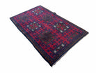 Baluch Rug 3x5 Baluchi Rug Afghani Rug Afghan Tribal Rug Handmade Afghan Rug Afghanistan Rug Red Blue Tribal Rug - Jewel Rugs