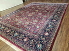 8' x 10' Handmade Wool Rug Carpet Allover Floral - Jewel Rugs